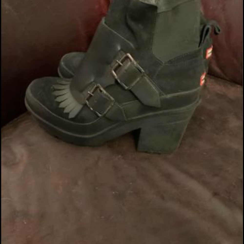 Funky hunter rain boots